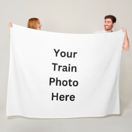 ここに自分の写真を追加 フリースブランケット