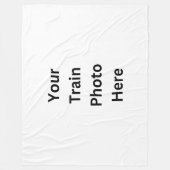 ここに自分の写真を追加 フリースブランケット (正面)