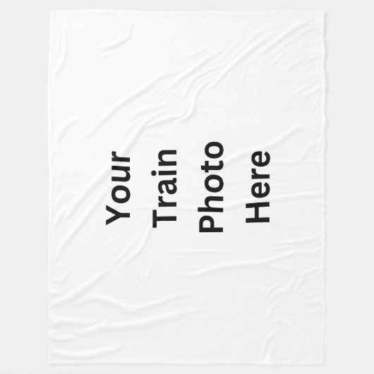 ここに自分の写真を追加 フリースブランケット (正面)