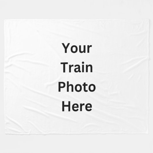 ここに自分の写真を追加 フリースブランケット (正面(横))