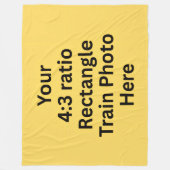 ここに自分の写真を追加 – 大 フリースブランケット (正面)