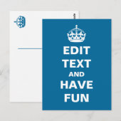 ここに自分の文字を追加！ ポストカード (正面/裏面)