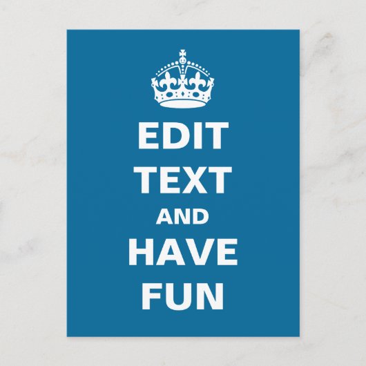 ここに自分の文字を追加！ ポストカード (正面)