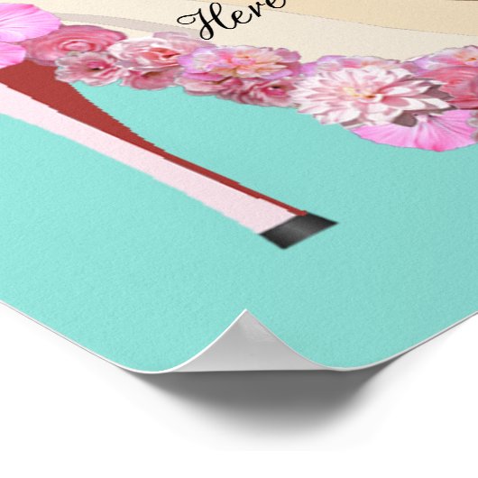 ここに花嫁が！ウェディングシャドーボックスパーティー ポスター (角)