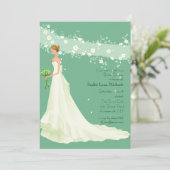 ここに花嫁のブライダルシャワーの招待状を来ます 招待状 (スタンド正面)