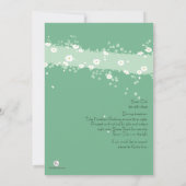 ここに花嫁のブライダルシャワーの招待状を来ます 招待状 (裏面)