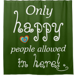 ここに許可される幸せな人々だけおもしろいで シャワーカーテン