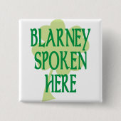 ここに話されるBlarney 缶バッジ (正面)