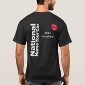 ここに車を置きなさい Tシャツ (裏面)