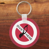 ここに飛び込む キーホルダー (正面)