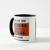 ここに食べ、ガスを得て下さい マグカップ (正面左)