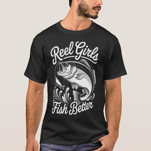 ここに魚が Tシャツ (正面)