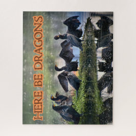 ここに龍の鵜の側面が向いている ジグソーパズル