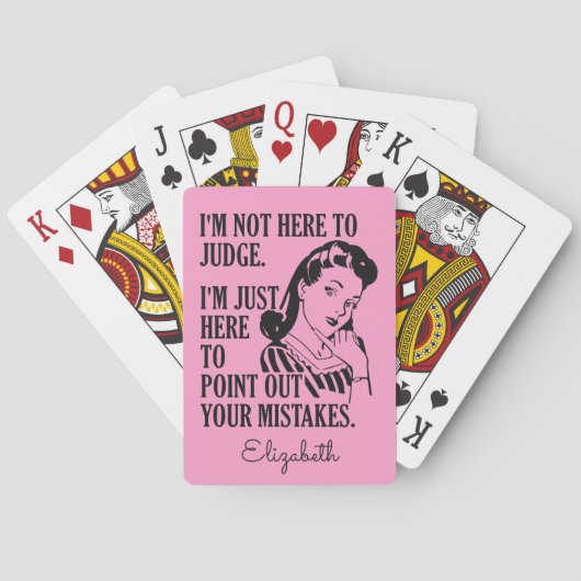 "ここに"名前をカスタムする及び色のカード・デッキを判断するため トランプ (裏面)