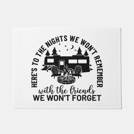 ここにFrで覚えていない夜がある ドアマット (正面)