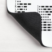 ここにIの文字(モールス符号)かいかにがあります マウスパッド (コーナー)