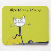 ここにMousy Mousy mousepad マウスパッド (正面)