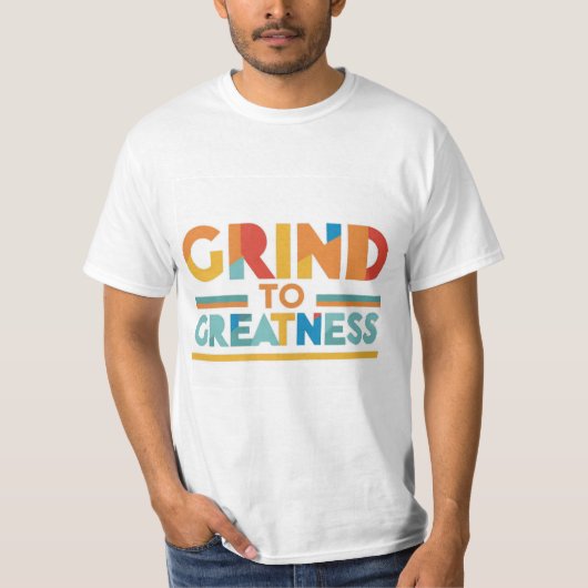ここにTシャツのデザインと文字「Grind to G Tシャツ (正面)