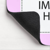 ここのあなたのイメージか文字 マウスパッド (コーナー)