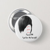 ここのあなたの写真、私はEMO Iちょうど愛このhai.ではないです 缶バッジ (正面&裏面)