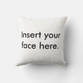 ここのあなたの顔を置きます挿入して下さい クッション (裏面)