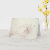 ここのまたは方法の新生児 カード (黄色い花)