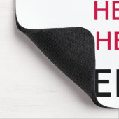 ここのストレスレリーフ、浮き彫りの強打の頭部のマウスパッド マウスパッド (コーナー)