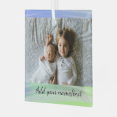 ここのソーシャルメディアの水彩の色名   ガラスオーナメント (正面左)