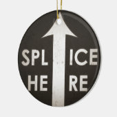 ここのフィルムのスプライスは飾ります セラミックオーナメント (左)