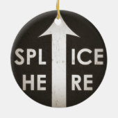 ここのフィルムのスプライスは飾ります セラミックオーナメント (裏面)