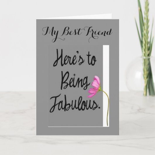 ここの友達は、あなたの誕生日に対して素晴らしい カード (正面)