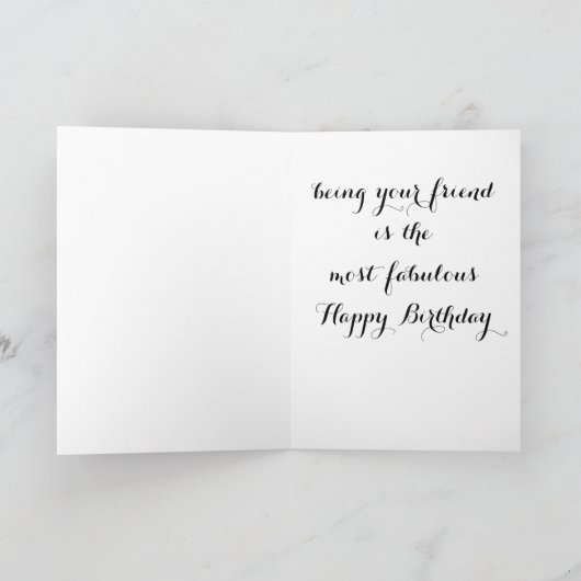 ここの友達は、あなたの誕生日に対して素晴らしい カード (内部)