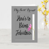 ここの友達は、あなたの誕生日に対して素晴らしい カード (黄色い花)