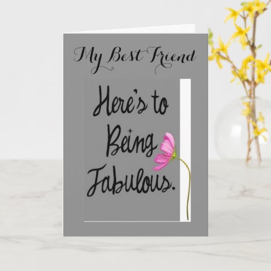 ここの友達は、あなたの誕生日に対して素晴らしい カード (黄色い花)