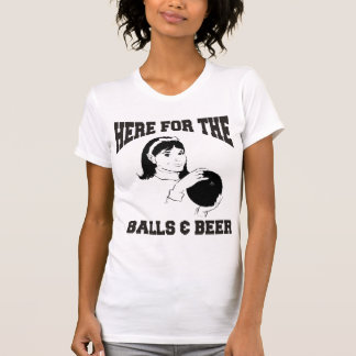 ここの女性球及びビールボーリングのために Tシャツ