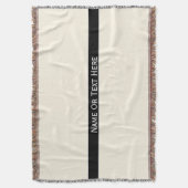 ここの宇宙ラテのクリームの名前をカスタムするか文字 スローブランケット (正面縦)