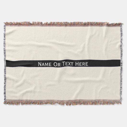 ここの宇宙ラテのクリームの名前をカスタムするか文字 スローブランケット (正面)