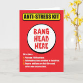 ここの強打の頭部のアンチストレスカード カード (黄色い花)