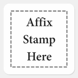 ここの接辞のスタンプのステッカー スクエアシール