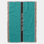 ここの暗い青緑色の青い名前をカスタムするか文字 スローブランケット (正面縦)