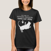 ここの神経衰弱の場所猫の場合には Tシャツ (正面)