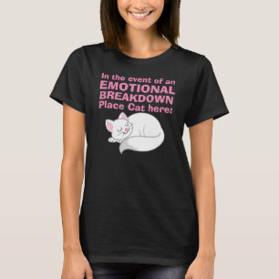 ここの神経衰弱の場所猫のTシャツ Tシャツ