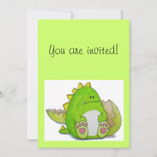 ここの足の"ポール"の招待状カード 招待状 (正面)