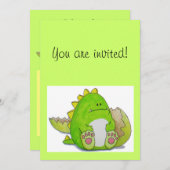 ここの足の"ポール"の招待状カード 招待状 (正面/裏面)