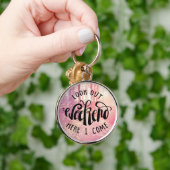 ここの週末を見て下さい私が2つを来る キーホルダー (手)