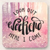 ここの週末を見て下さい私が2つを来る コースター (正面)