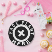 ここの顔の植物 ペーパープレート (パーティー)