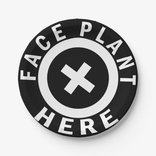 ここの顔の植物 ペーパープレート (正面)