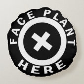 ここの顔の植物 ラウンドクッション (裏面)