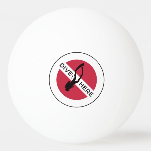 ここの飛び込み 卓球ボール (正面)